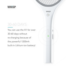 Load image into Gallery viewer, Premium Electric Fly Swatter with LED for Mosquitos Bugs and Mozzie Rechargeable